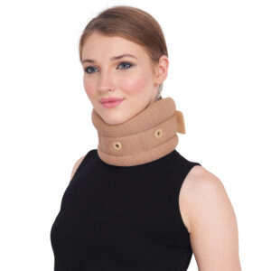 Cervical collar with eyelet